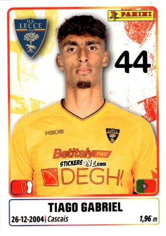 Cromo Tiago Gabriel - Calciatori 2025-2026 n. 289 - Panini