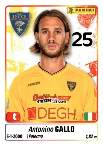 Figurina Antonino Gallo - Calciatori 2025-2026 n. 291 - Panini
