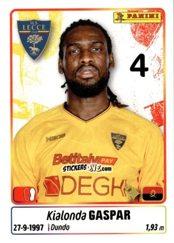 Sticker Kialonda Gaspar - Calciatori 2025-2026 n. 293 - Panini