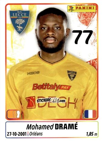 Cromo Mohamed Drame' - Calciatori 2025-2026 n. 298 - Panini