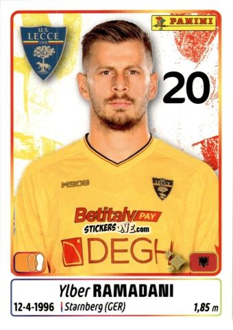 Cromo Ylber Ramadani - Calciatori 2025-2026 n. 300 - Panini