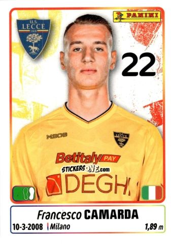 Figurina Francesco Camarda - Calciatori 2025-2026 n. 301 - Panini