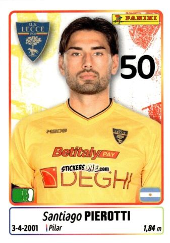 Cromo Santiago Pierotti - Calciatori 2025-2026 n. 305 - Panini