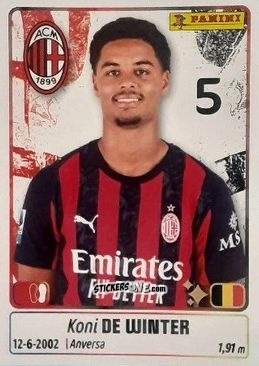 Figurina Koni de Winter - Calciatori 2025-2026 n. 311 - Panini