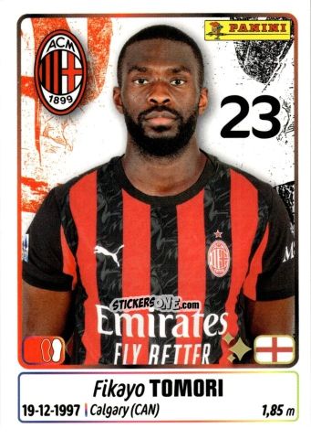Sticker Fikayo Tomori - Calciatori 2025-2026 n. 313 - Panini