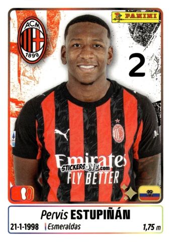 Cromo Pervis Estupinan - Calciatori 2025-2026 n. 314 - Panini