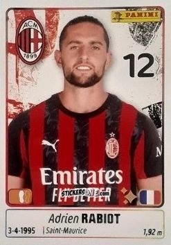 Cromo Adrien Rabiot - Calciatori 2025-2026 n. 318 - Panini