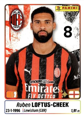Cromo Ruben Loftus-Cheek - Calciatori 2025-2026 n. 323 - Panini