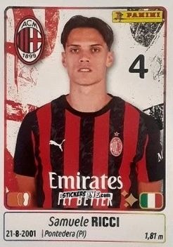 Sticker Samuele Ricci - Calciatori 2025-2026 n. 324 - Panini
