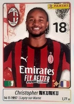 Figurina Christopher Nkunku - Calciatori 2025-2026 n. 326 - Panini