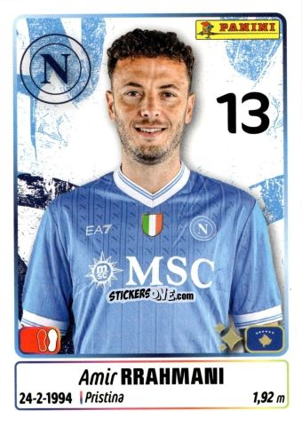 Sticker Amir Rrahmani - Calciatori 2025-2026 n. 338 - Panini