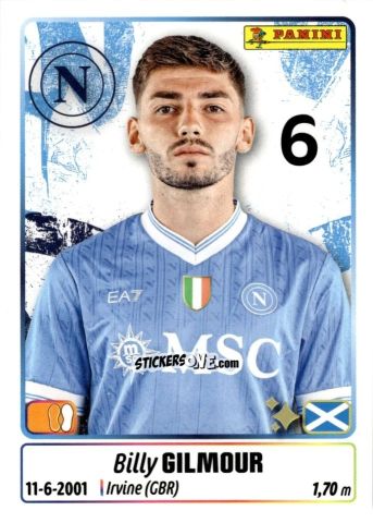 Sticker Billy Gilmour - Calciatori 2025-2026 n. 340 - Panini