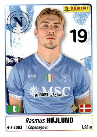 Figurina Rasmus Hojlund - Calciatori 2025-2026 n. 348 - Panini