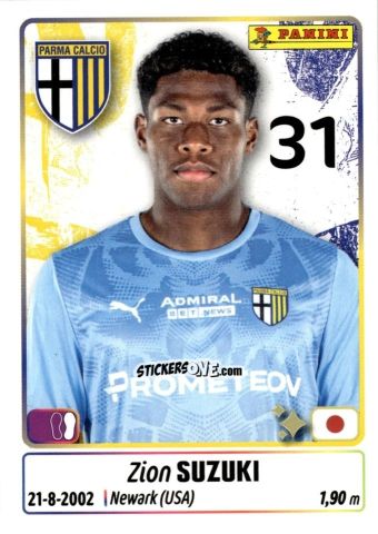 Sticker Zion Suzuki - Calciatori 2025-2026 n. 353 - Panini