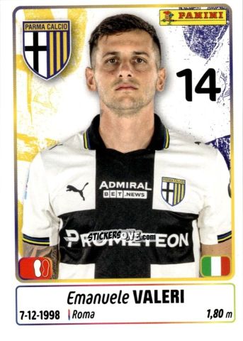 Figurina Emanuele Valeri - Calciatori 2025-2026 n. 356 - Panini
