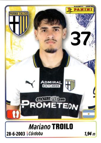 Sticker Mariano Troilo - Calciatori 2025-2026 n. 360 - Panini