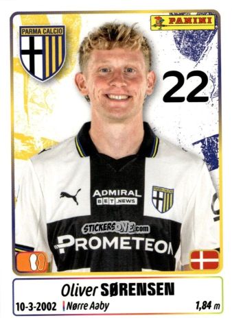 Sticker Oliver Sorensen - Calciatori 2025-2026 n. 366 - Panini