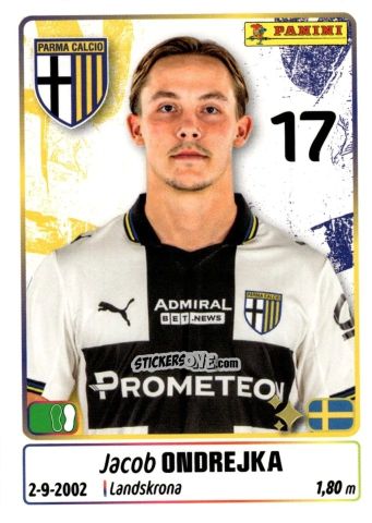 Sticker Jacob Ondrejka - Calciatori 2025-2026 n. 369 - Panini