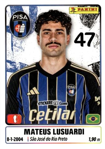 Cromo Mateus Lusuardi - Calciatori 2025-2026 n. 377 - Panini