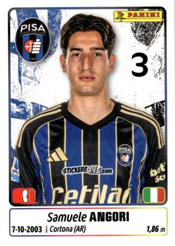 Figurina Samuele Angori - Calciatori 2025-2026 n. 378 - Panini