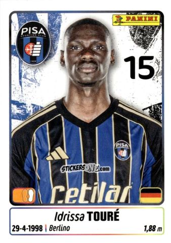 Cromo Idrissa Toure' - Calciatori 2025-2026 n. 386 - Panini