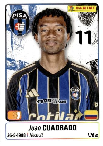 Sticker Juan Cuadrado - Calciatori 2025-2026 n. 388 - Panini