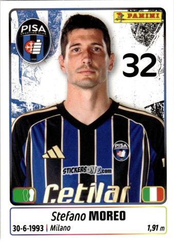 Cromo Stefano Moreo - Calciatori 2025-2026 n. 390 - Panini