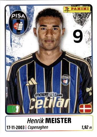 Figurina Henrik Meister - Calciatori 2025-2026 n. 393 - Panini