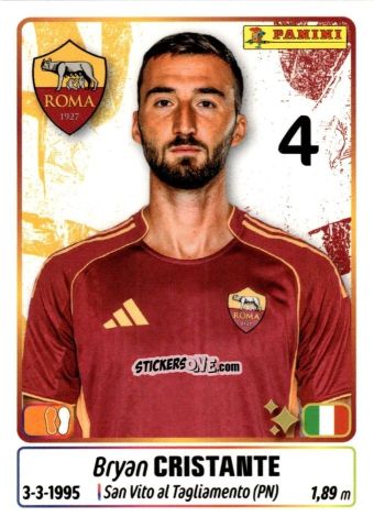 Figurina Lorenzo Pellegrini - Calciatori 2025-2026 n. 406 - Panini