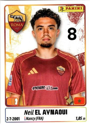 Figurina Neil El Aynaoui - Calciatori 2025-2026 n. 409 - Panini