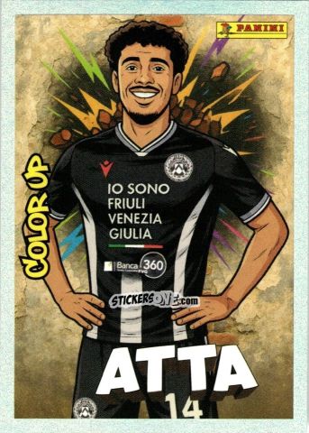 Sticker Arthur Atta (Udinese) - Calciatori 2025-2026 n. 512 - Panini