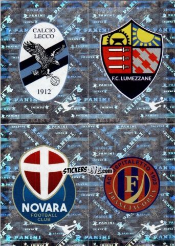 Figurina Lecco / Lumezzane / Novara / Ospitaletto (Scudetto) - Calciatori 2025-2026 n. 580 - Panini