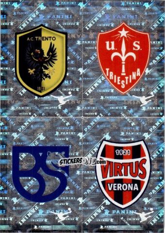 Figurina Trento / Triestina / Union Brescia / Virtus Veron (Scudetto) - Calciatori 2025-2026 n. 586 - Panini