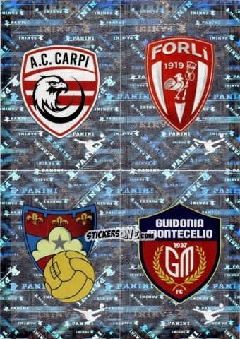 Figurina Carpi / Forli / Gubbio / Guidonia Montecelio (Scudetto) - Calciatori 2025-2026 n. 592 - Panini
