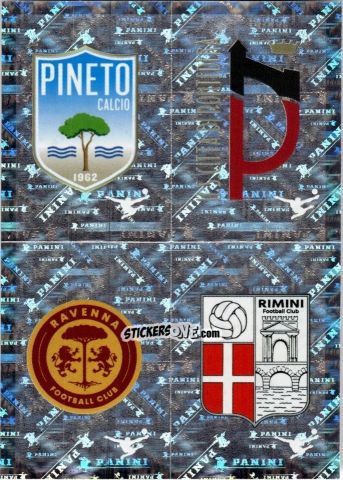 Figurina Pineto / Pontedera / Ravenna / Rimini (Scudetto) - Calciatori 2025-2026 n. 598 - Panini