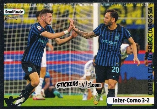 Figurina Esultanza Chalanoglu / Sucic - Calciatori 2025-2026 n. CEL5 - Panini
