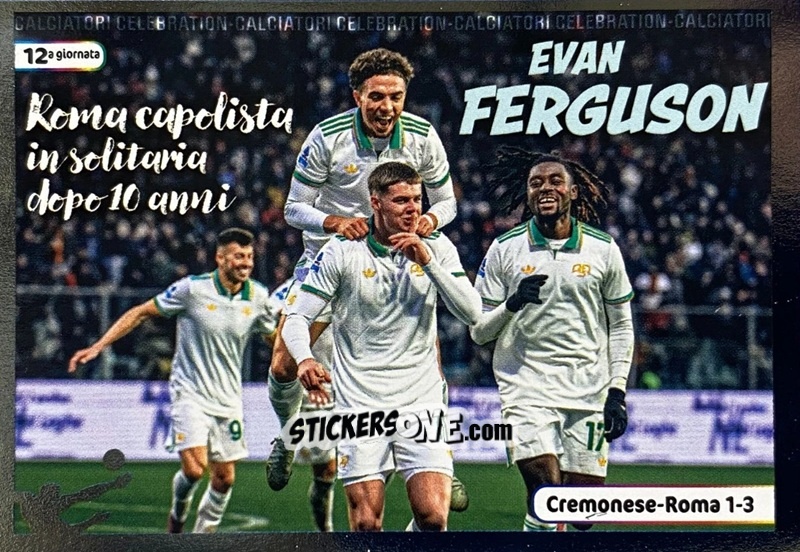 Cromo Esultanza Evan Ferguson - Calciatori 2025-2026 n. CEL18 - Panini
