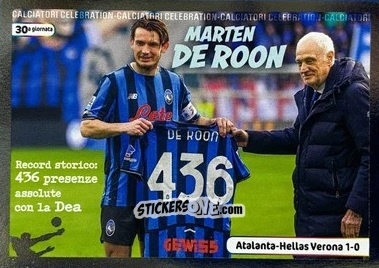 Sticker Marten De Roon - Calciatori 2025-2026 n. CEL35 - Panini