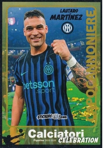 Figurina Lautaro Martinez - Calciatori 2025-2026 n. CEL48 - Panini
