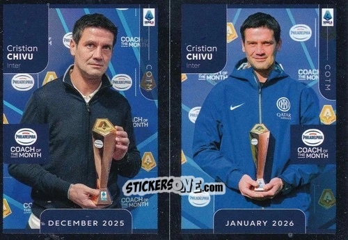 Cromo Luciano Spalletti / Kosta Runajc - Calciatori 2025-2026 n. CEL55 - Panini