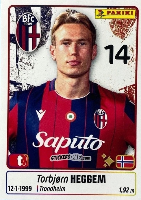 Sticker Torbjorn Heggem - Calciatori 2025-2026 n. UPG5 - Panini
