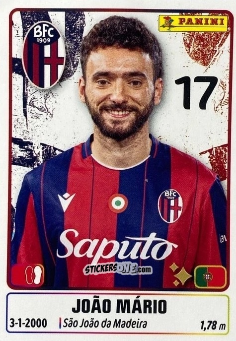 Cromo Joao Mario - Calciatori 2025-2026 n. UPG7 - Panini