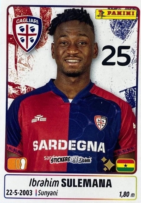 Sticker Ibrahim Sulemana - Calciatori 2025-2026 n. UPG11 - Panini
