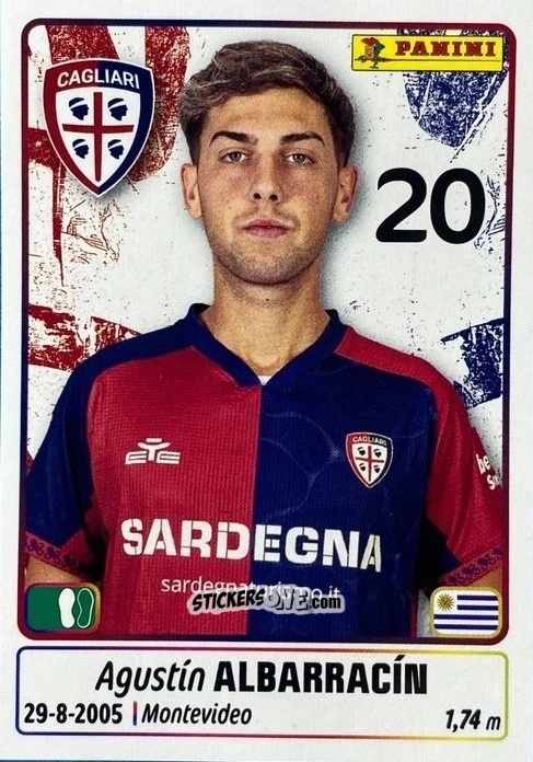 Sticker Agustin Albarracin - Calciatori 2025-2026 n. UPG12 - Panini