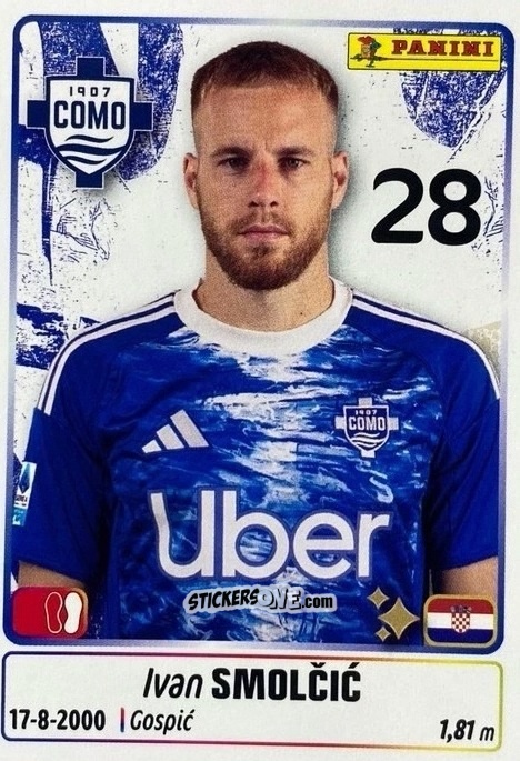 Sticker Ivan Smolcic - Calciatori 2025-2026 n. UPG14 - Panini