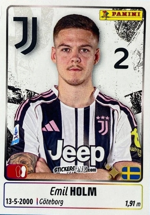 Sticker Emil Holm - Calciatori 2025-2026 n. UPG37 - Panini