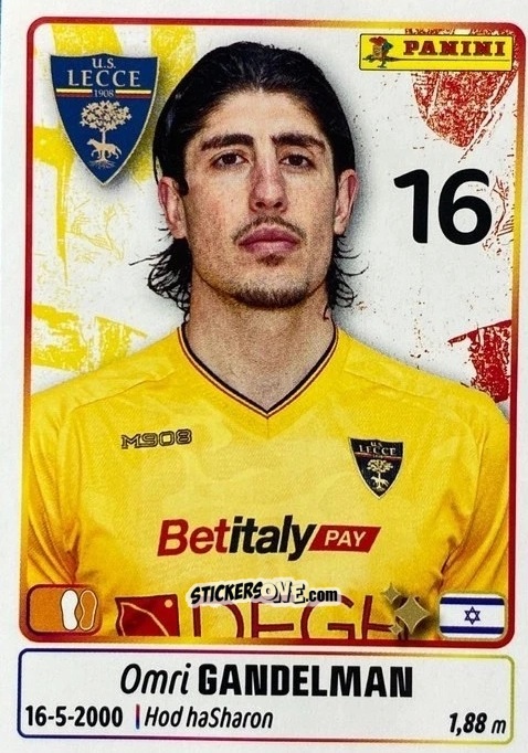 Cromo Omri Gandelman - Calciatori 2025-2026 n. UPG45 - Panini