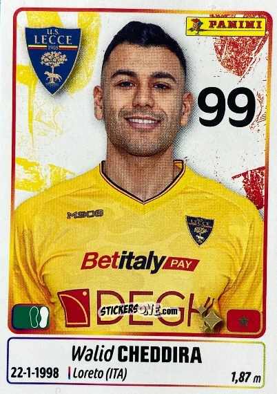 Sticker Walid Cheddira - Calciatori 2025-2026 n. UPG48 - Panini