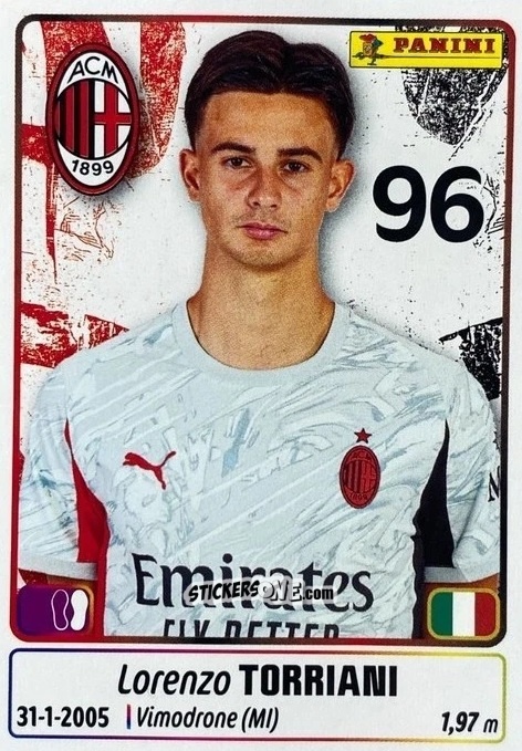 Figurina Lorenzo Torriani - Calciatori 2025-2026 n. UPG49 - Panini