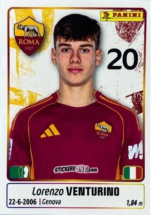 Cromo Lorenzo Venturino - Calciatori 2025-2026 n. UPG66 - Panini